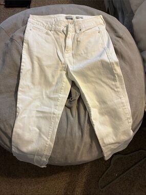 Calvin Klein White Ankle Jeans